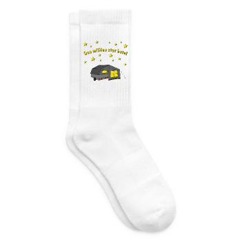 one million star hotel faltcaravan - Tennissocken - Weiß - Rechts