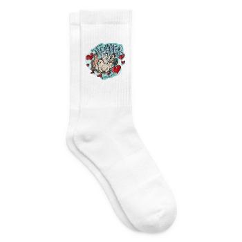Verrückter Hühnerhaufen - Tennissocken - Weiß - Rechts