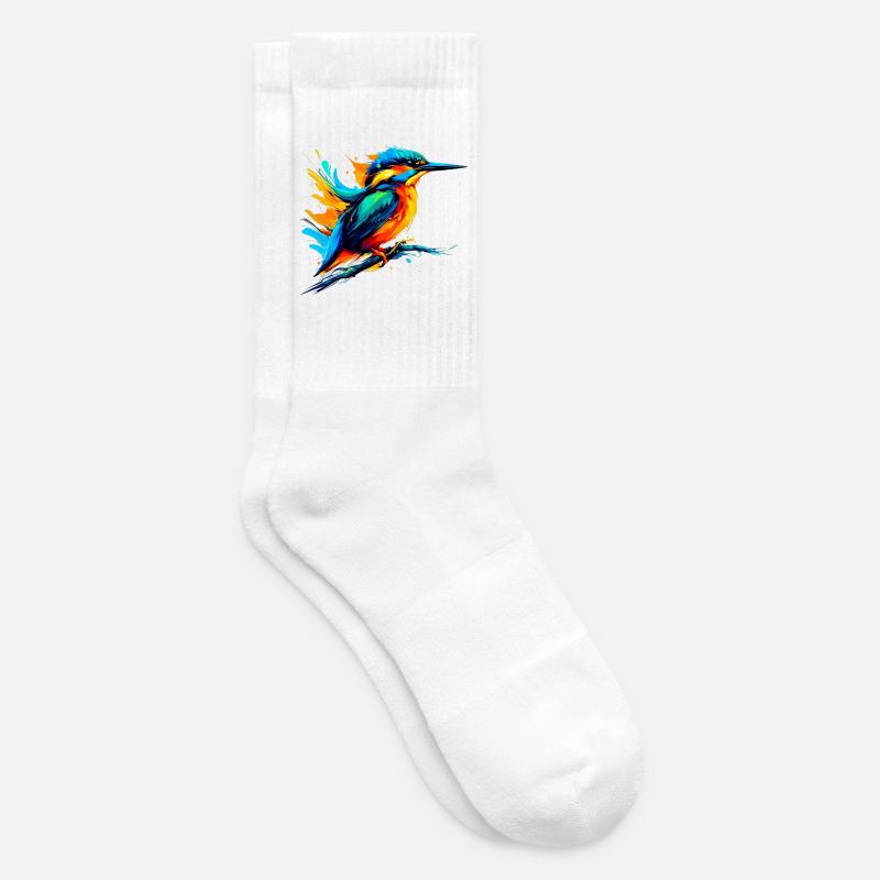 Eisvogel - Tennissocken - Weiß