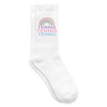 Arc-en-ciel de tennis - Chaussettes de tennis - blanc - Droite