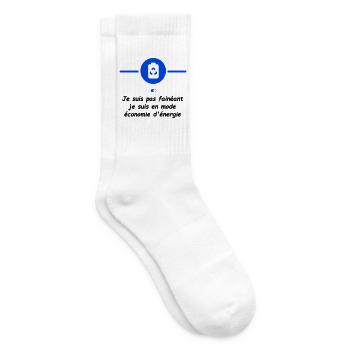 Mode économie d'énergie - Chaussettes de tennis - blanc - Droite