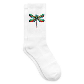 Dragonfly - Tennis socks - white - Right