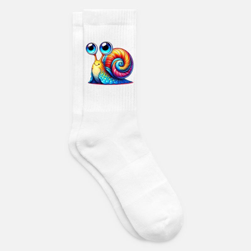 Schnecke - Tennissocken - Weiß