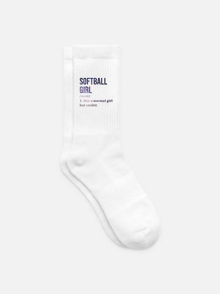 Softball Softball Softball - Tennissocken - Weiß