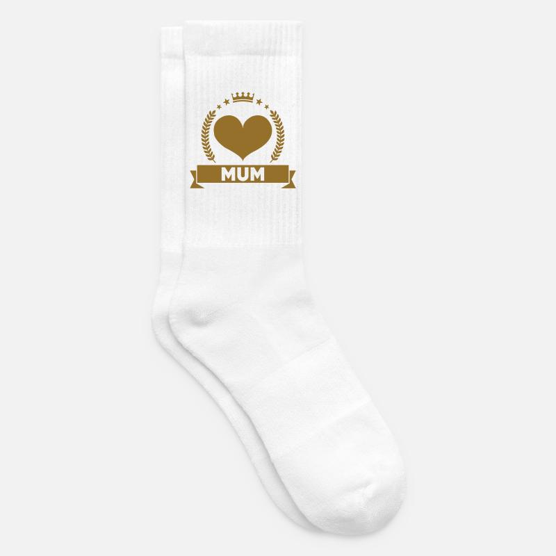 Maman d'Amour - Muttertag - Tennissocken - Weiß