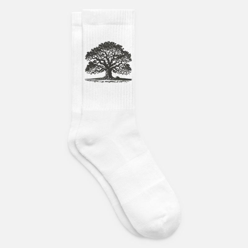 Eiche - Tennissocken - Weiß