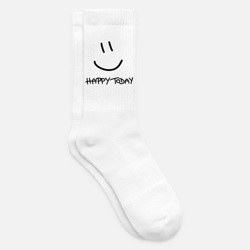 Happy Today - Tennis socks - white