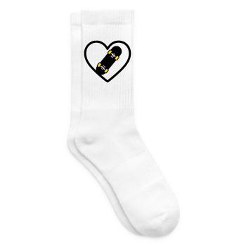 Skateboard Coeur Sport Street Passion - Chaussettes de tennis - blanc - Droite
