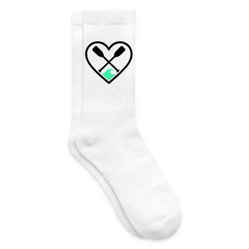 Kanu Kajak Herz Paddel Welle Sport Natur - Tennissocken - Weiß - Rechts