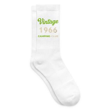 Vintage 1966 – Camping Club Retro Birth Year - Tennis socks - white - Right