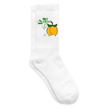 Zitronen - Tennissocken - Weiß - Rechts