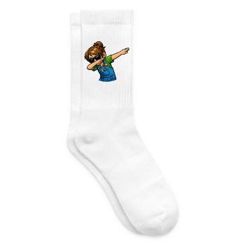 Dabbing Kindergärtnerin - Tennissocken - Weiß - Rechts