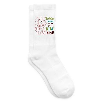 Kita Abschied Drachenfreund - Tennissocken - Weiß - Rechts