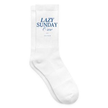 Lazy Sunday Crew - Tennis socks - white - Right