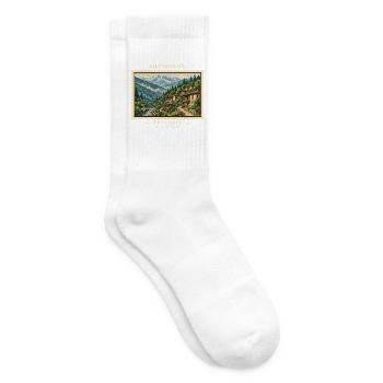 Armenia Dilijan Vintage Travel Brand - Tennis socks - white - Right
