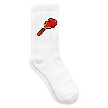Bengal Fire Pyro Smoke Icon - Tennis socks - white - Right
