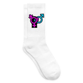 Gender Symbole Faust Icon - Tennissocken - Weiß - Rechts