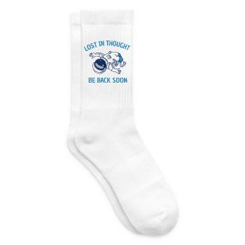 In Gedanken verlorener Astronaut - Tennissocken - Weiß - Rechts
