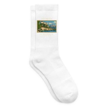 Österreich Kufstein Vintage Reisemarke - Tennissocken - Weiß - Rechts