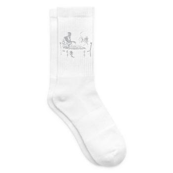 Platon spielt Schach gegen Shadow - Tennissocken - Weiß - Rechts