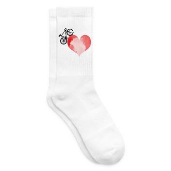 Radfahren Fahrrad Sport Radfahren Radfahrer - Tennissocken - Weiß - Rechts