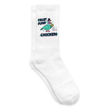 Treuhandfonds Chicken Bold Comic Pheasant Art - Tennissocken - Weiß - Rechts