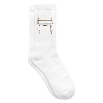 Werkzeugposter - Tennissocken - Weiß - Rechts