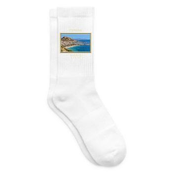 Spanien Alicante Vintage Reisemarke - Tennissocken - Weiß - Rechts