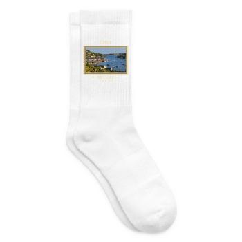 Irland Kinsale Vintage Reisemarke - Tennissocken - Weiß - Rechts
