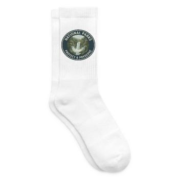 Nationalpark Schutz & Preserve Logo - Tennissocken - Weiß - Rechts