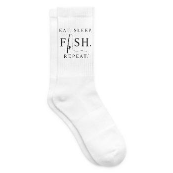 Iss Schlaffische Wiederholung - Tennissocken - Weiß - Rechts