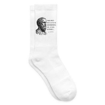 Sokrates' wahre Weisheit - Tennissocken - Weiß - Rechts