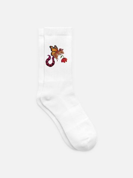 Fantastische Fledermaus - Tennissocken - Weiß