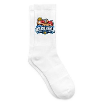 Wasserball Teamlogo Tiefgang - Tennissocken - Weiß - Rechts