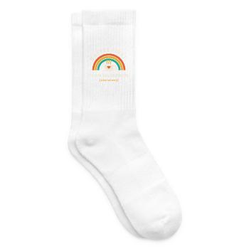 Erst einmal einen Kaffee ... - Tennissocken - Weiß - Rechts