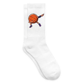 Basketball Dab - Tennissocken - Weiß - Rechts
