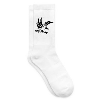 Schwarzer Totemadler - Tennissocken - Weiß - Rechts