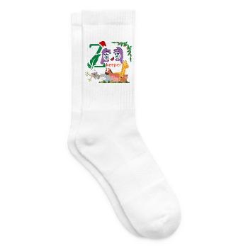 lustiger Tierpfleger - Tennissocken - Weiß - Rechts