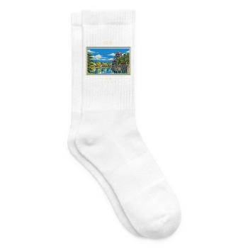 Japan Matsumoto Vintage Reisemarke - Tennissocken - Weiß - Rechts