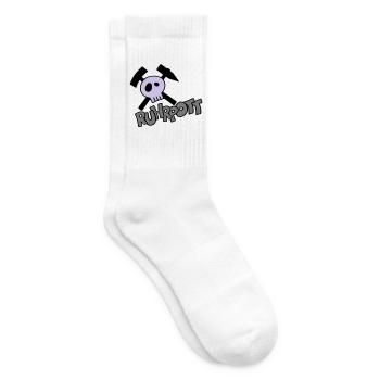 Ruhrpott Pirat - individualisierbar - Tennissocken - Weiß - Rechts