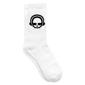 Headphone skull 1Clr - Tennis socks - white - Right