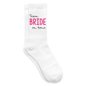 Fête de la poule du tour de l'équipe - Chaussettes de tennis - blanc - Droite