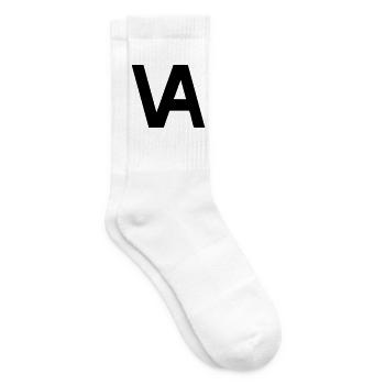 Minimalistisches Segel-Outline - Tennissocken - Weiß - Rechts