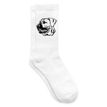 Boerboel Tête - Chaussettes de tennis - blanc - Droite