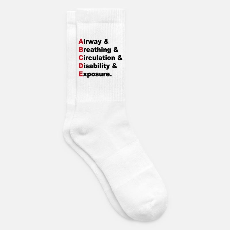 ABCDE Regel - Tennissocken - Weiß