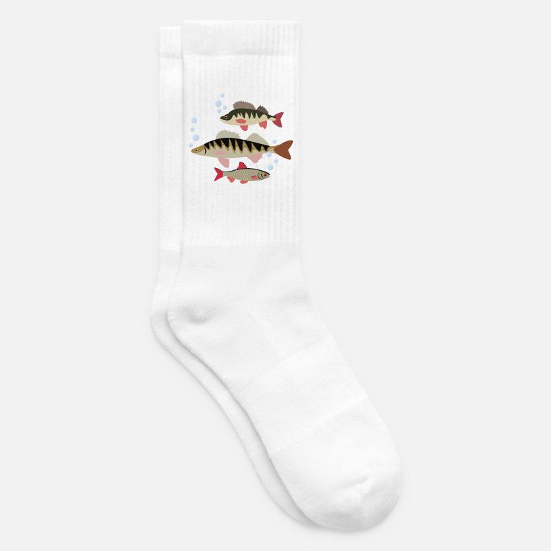 Fisch - Tennissocken - Weiß