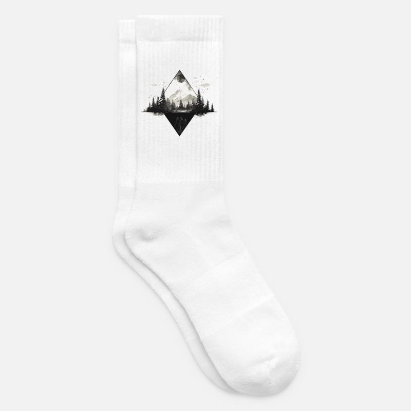 Gipfelpfad im Nebelwald - Tennissocken - Weiß