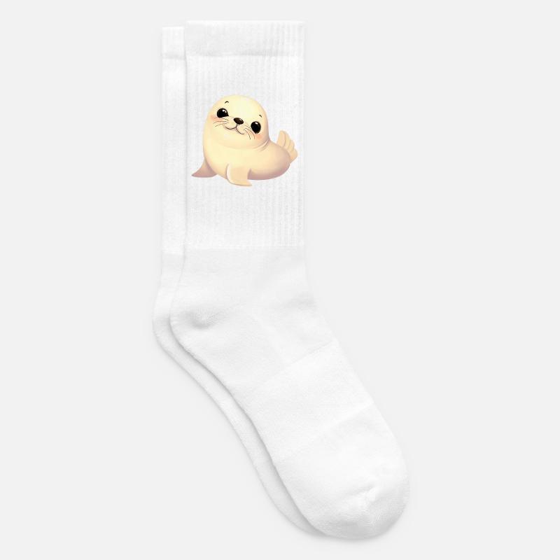 Phoque - Chaussettes de tennis - blanc