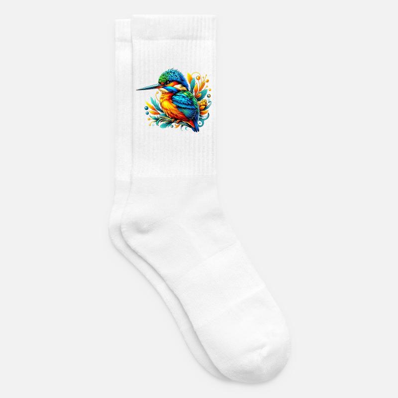 Eisvogel - Tennissocken - Weiß