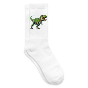 Dinosaure - Chaussettes de tennis - blanc - Droite